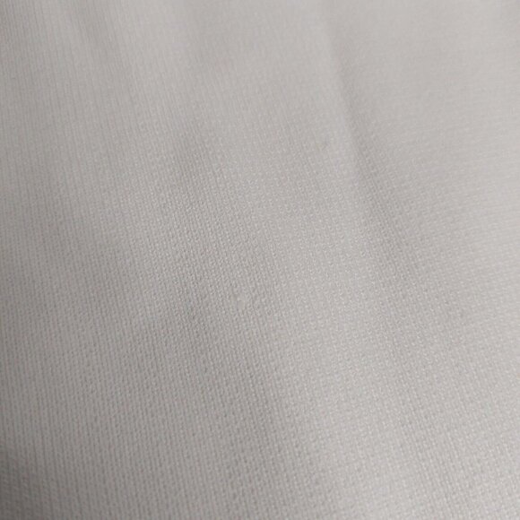 Zara Womens Top Medium Ribbed Short Sleeve Embroidered Flower Sleeves Ivory - Picture 15 of 16